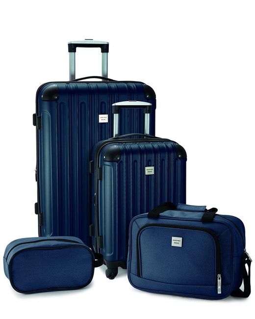 Geoffrey Beene Blue Colorado 4pc Luggage Set