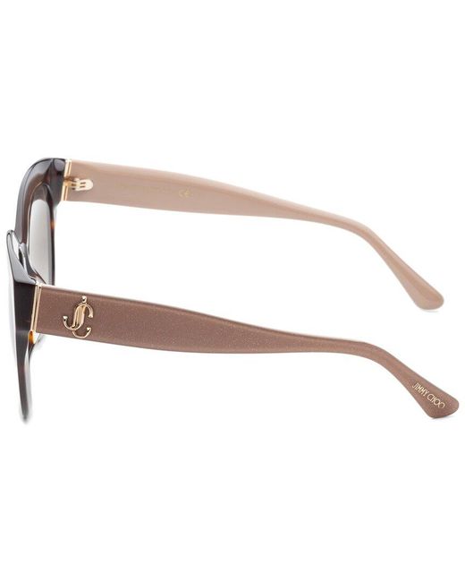 Jimmy Choo Brown Jillgs 54mm Sunglasses