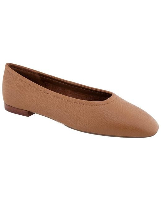 Aerosoles Brown Amelie Leather Flat