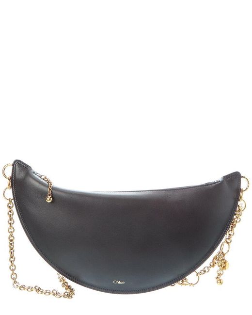 Chloé Gray Icons Leather Hobo Bag