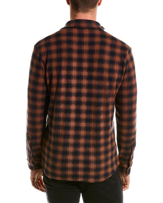 FOR THE REPUBLIC Brown Flannel Shirt for men
