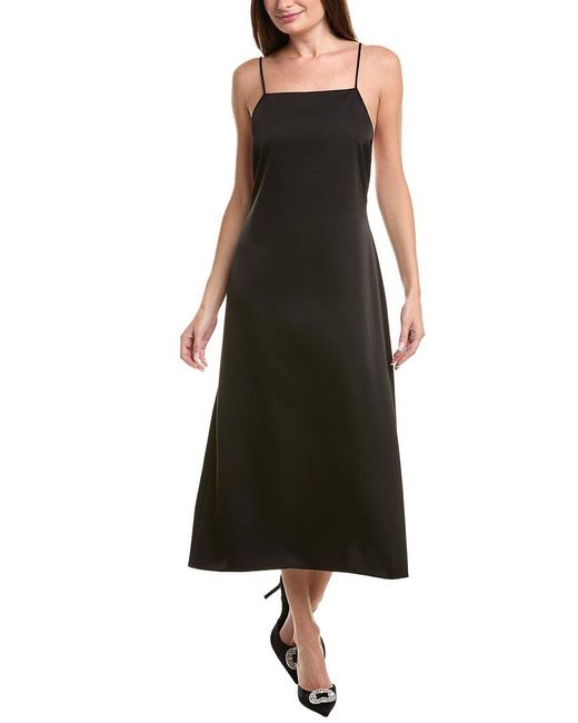 Leset Black Barb Cami Midi Dress