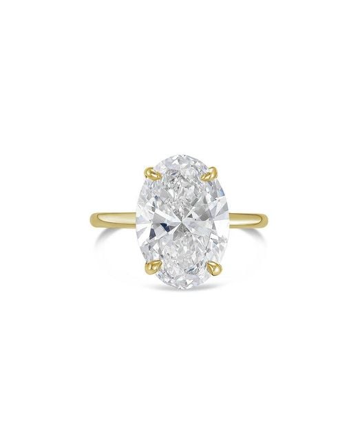Diana M White Diana M. 18K 8.00 Ct. Tw. Lab-Grown Diamond Solitaire Ring