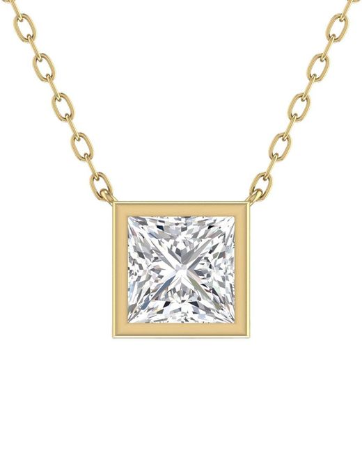 Lab Grown Diamonds Metallic 14k 1.00 Ct. Tw. Lab Grown Diamond Necklace