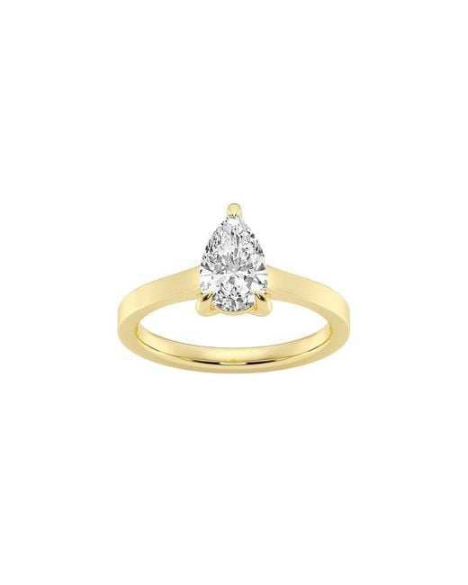Lab Grown Diamonds Metallic 14K 1.00 Ct. Tw. Lab-Grown Diamond Solitaire Engagement Ring