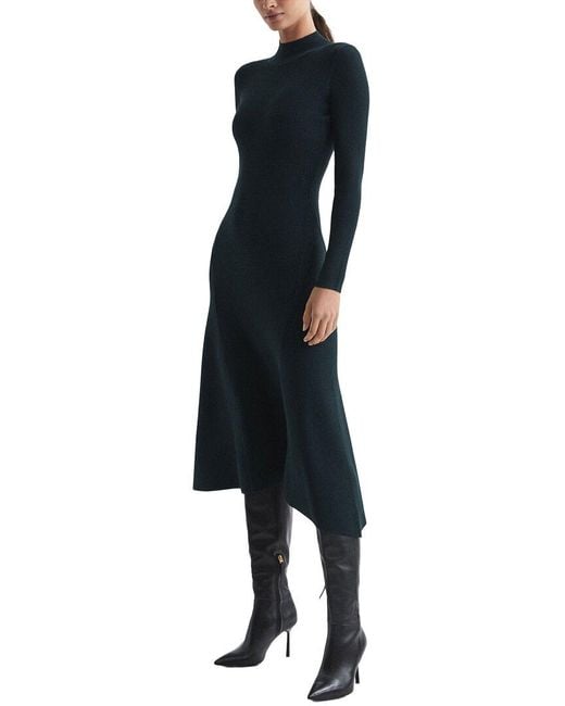 Reiss Blue Knitted Dress