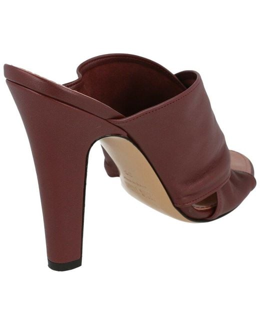 Paris Texas Red Maria Leather Mule