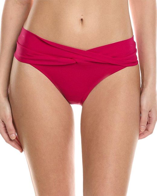 Robin Piccone Red Ava Twist Bikini Bottom