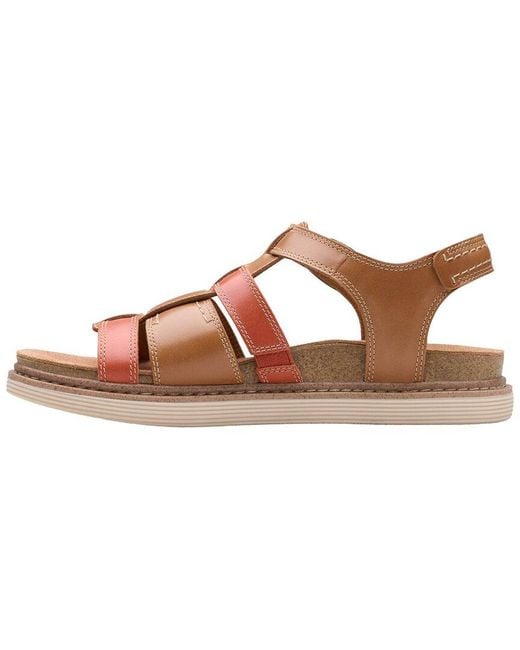 Clarks Brown Arwell Sun Leather Sandal