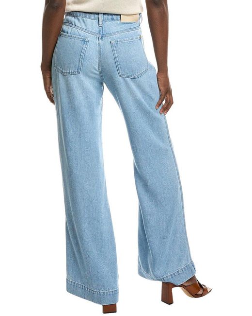 7 For All Mankind Blue Modern Trendsetter Dojo Wide Leg Jean