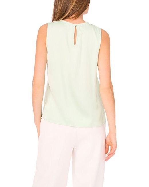 Vince Camuto White Sleeveless Blouse