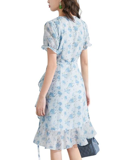 ONEBUYE Blue Dress