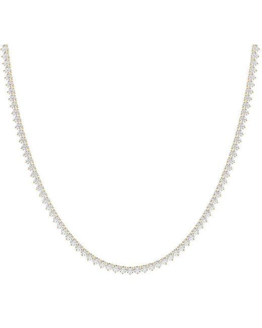 Lab Grown Diamonds White 14K 7.00 Ct. Tw. Lab-Grown Diamond Tennis Necklace