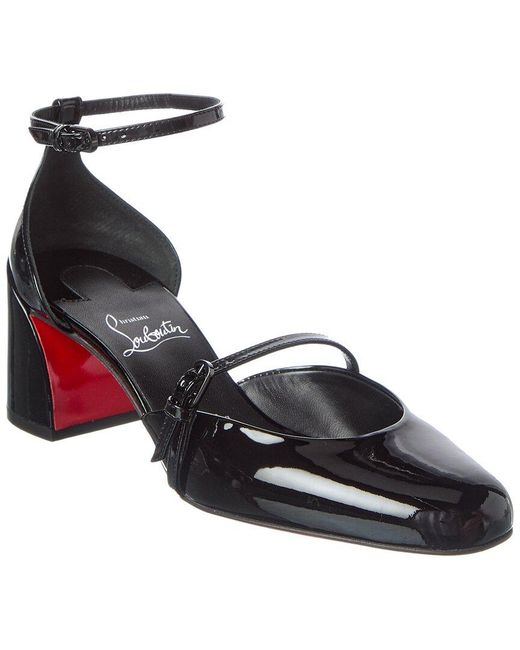Christian Louboutin Black O Jane 55 Patent Pump
