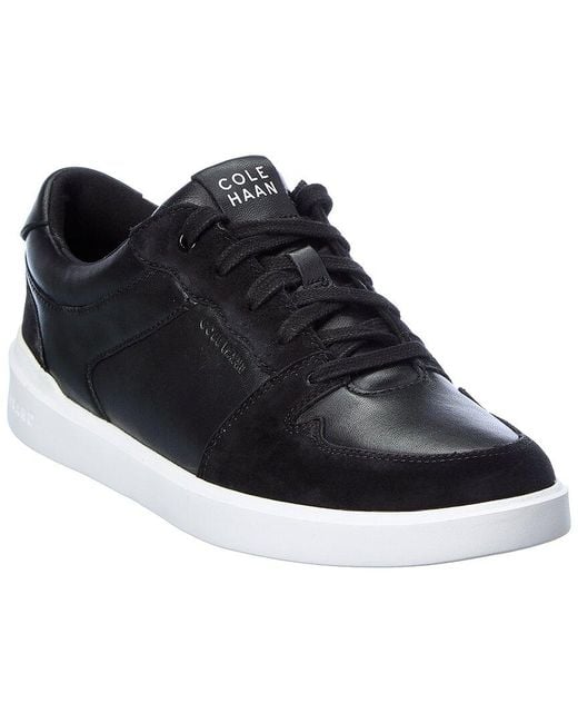 Cole Haan Gc Modern Leather & Suede Sneaker in Black - Save 2% | Lyst ...
