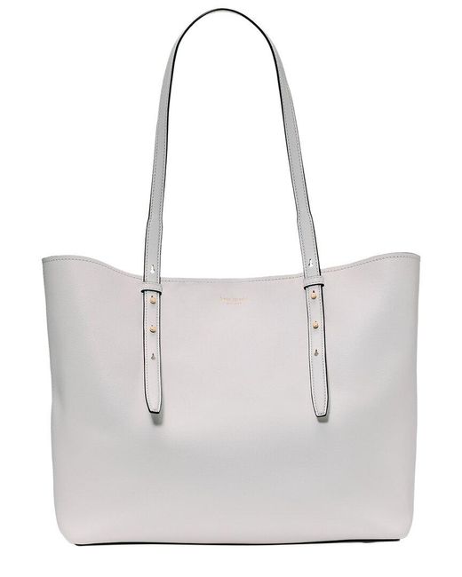 Kate Spade White Do It All Large Leather Tote