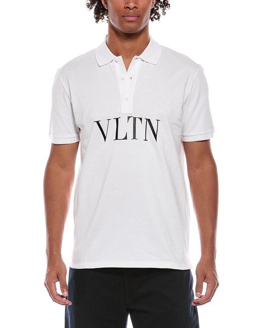 Valentino White Polo Shirt for men