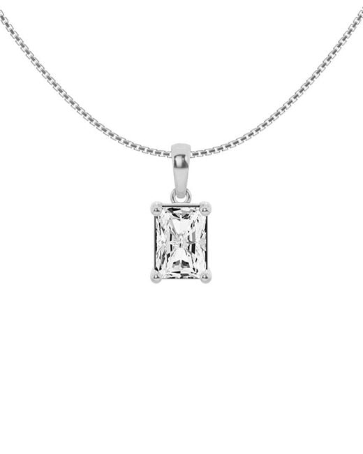Lab Grown Diamonds White 14K 1.50 Ct. Tw. Lab-Grown Diamond Solitaire Pendant Necklace