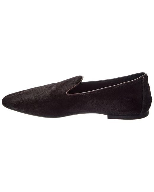 Isaia Brown Haircalf Slipper for men