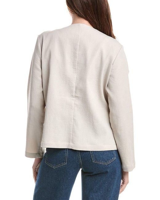 Eileen Fisher Natural V-Neck Jacket