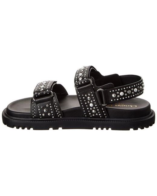 Dior Black Act Leather Sandal