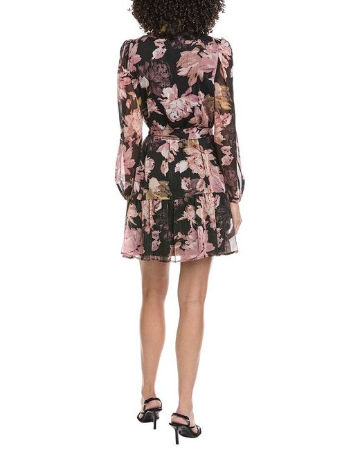 Anne Klein Black Printed Shirtdress