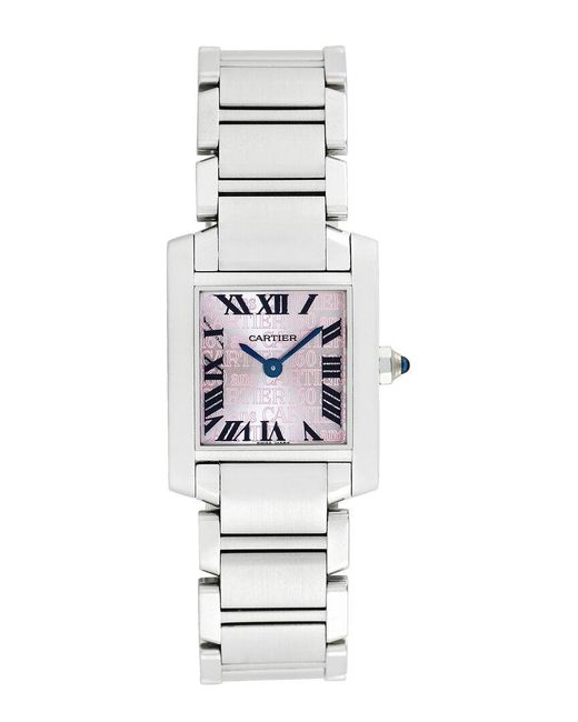 Cartier White Tank Francaise 160Th Anniversary Limited Edition Watch, Circa 2000S (Authentic Pre-Owned)