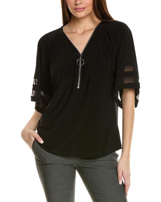 Joseph Ribkoff Black Kimono Sleeve Top