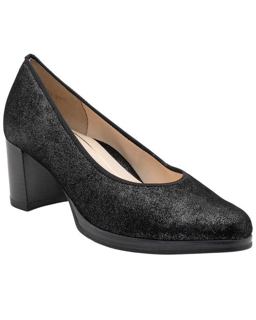 Ara Black Charlotte Leather Pump
