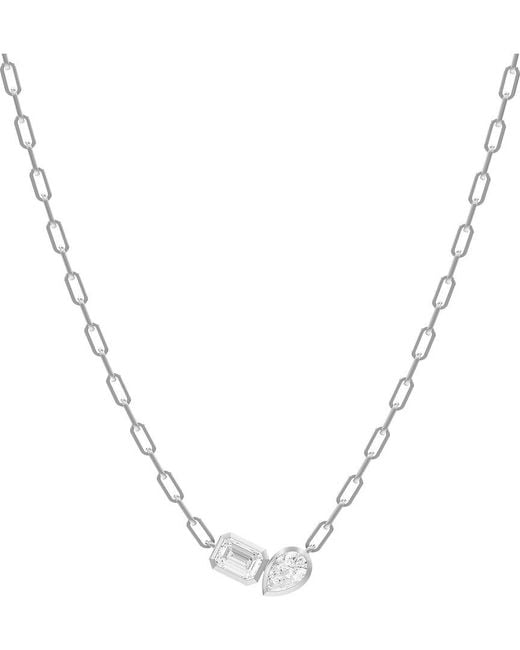 Lab Grown Diamonds Metallic 1.70 Ct. Tw. Lab-Grown Diamond Necklace