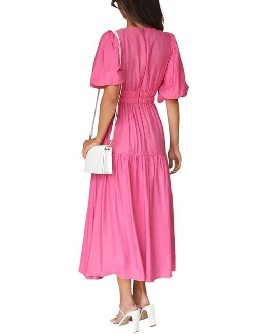 ENJOY PETRA Pink Midi Dress