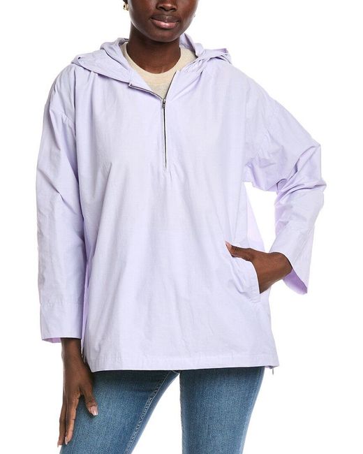 Eileen Fisher White Popover Jacket
