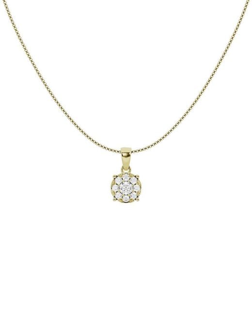 Lab Grown Diamonds Metallic 14K 1.00 Ct. Tw. Lab-Grown Diamond Solitaire Pendant Necklace