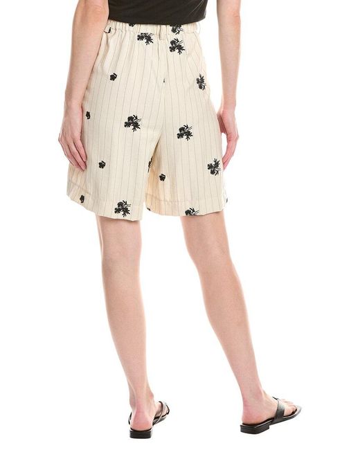 NVLT Natural Embroidered Stripe Culotte