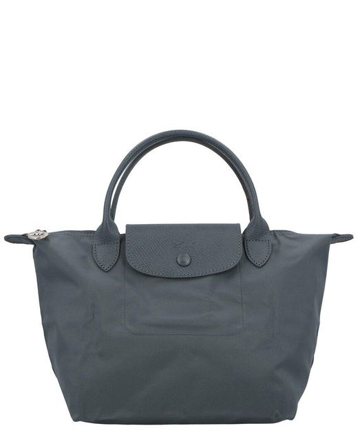Longchamp Blue Le Pliage One Small Canvas Handbag