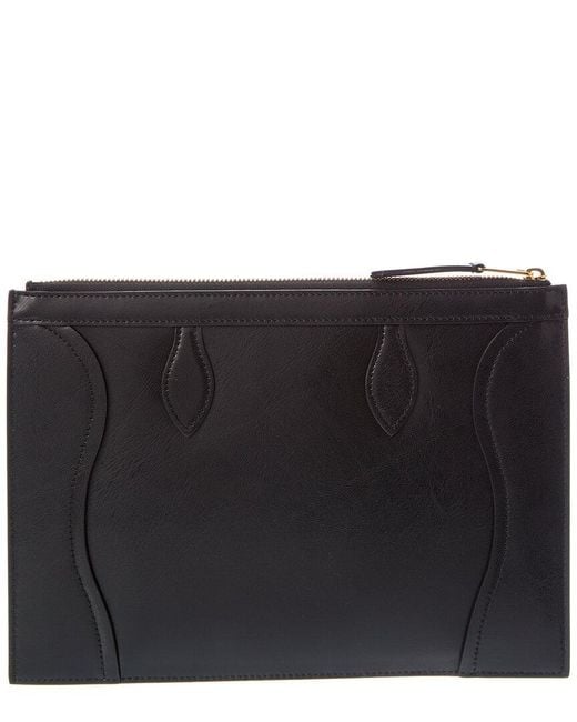 Céline Black Medium Leather Pouch