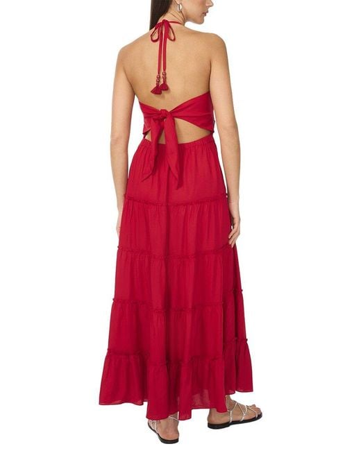 Vince Camuto V Neck Tiered Maxi Dress