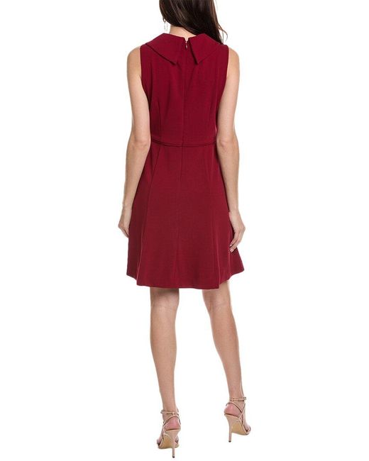 Tahari Red A-line Dress