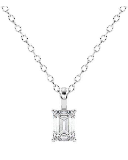 Lab Grown Diamonds Metallic 14K 0.75 Ct. Tw. Lab-Grown Diamond Necklace