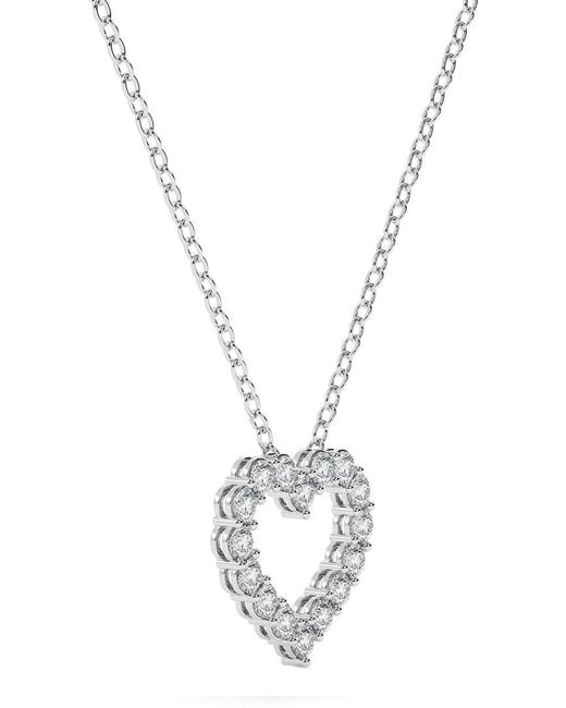 Lab Grown Diamonds Metallic 14K 1.00 Ct. Tw. Lab-Grown Diamond Necklace