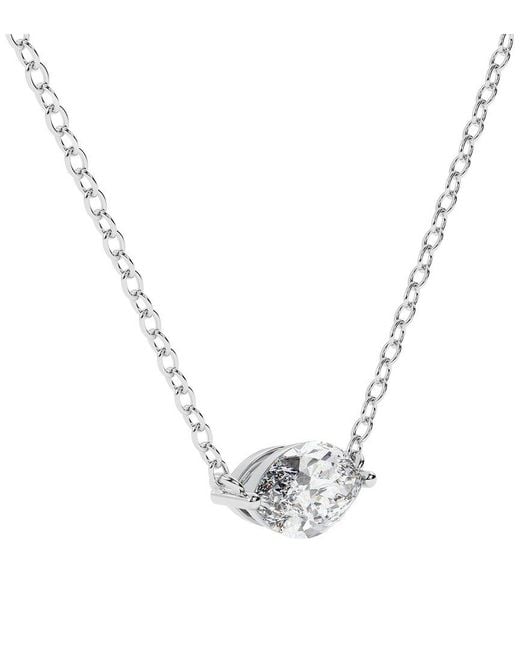 Lab Grown Diamonds Metallic 14K 0.25 Ct. Tw. Lab-Grown Diamond Necklace
