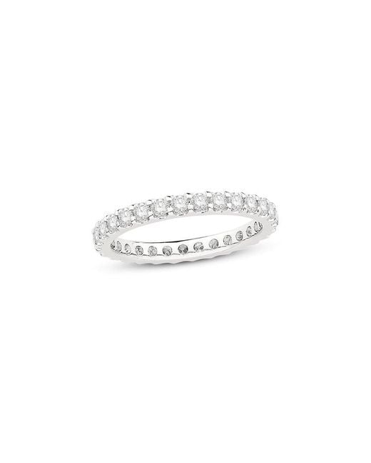 Forever Creations USA Inc. White Forever Creations Signature Collection 14K 1.00 Ct. Tw. Diamond Eternity Ring
