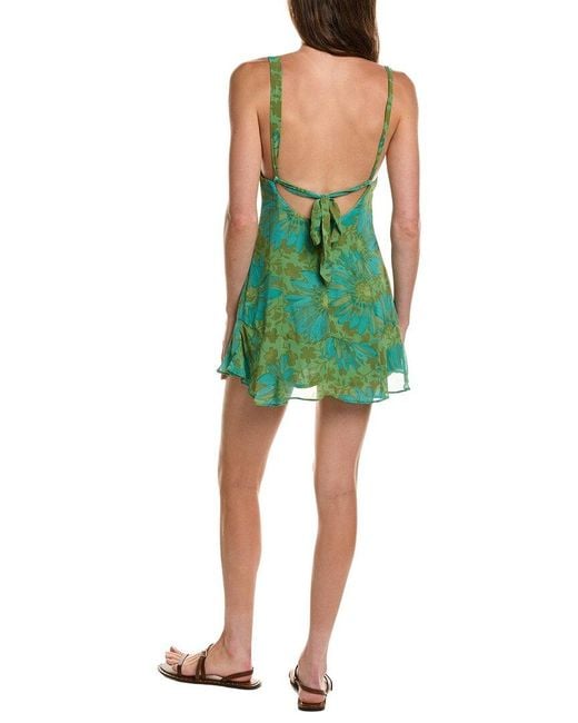 Free People Green Heat Of The Moment Dress