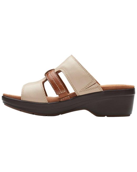 Clarks Brown Tuleah Jane Leather Sandal