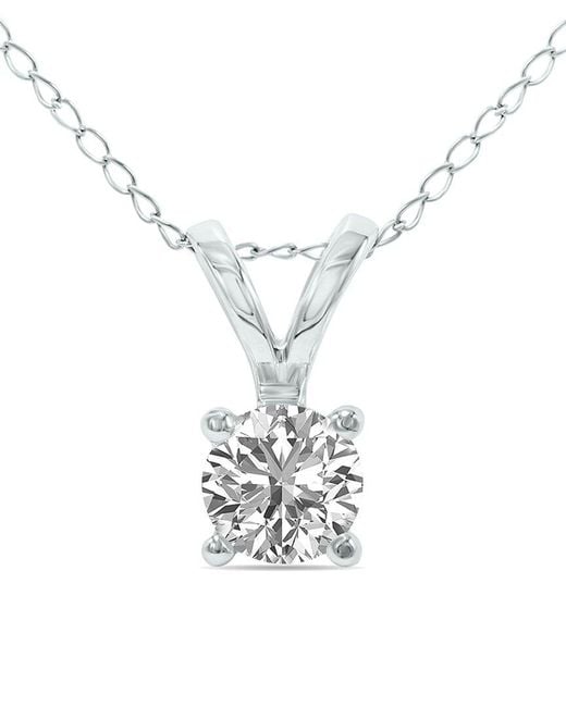 Lab Grown Diamonds White 14k 0.50 Ct. Tw. Lab Grown Diamond Necklace