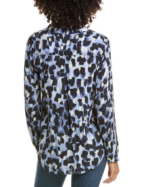 Bella Dahl Blue Classic Button Down Blouse