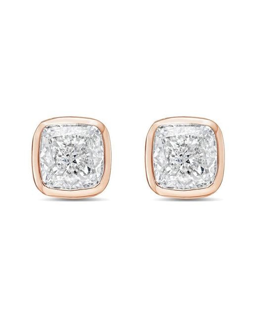 Diana M White Diana M. 14K Rose 6.00 Ct. Tw. Lab-Grown Diamond Stud Earrings