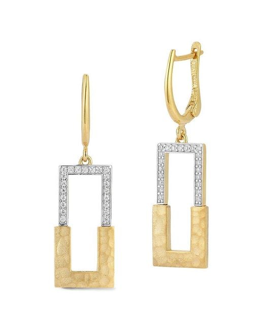 Reiss Metallic 14K 0.25 Ct. Tw. Diamond Earrings