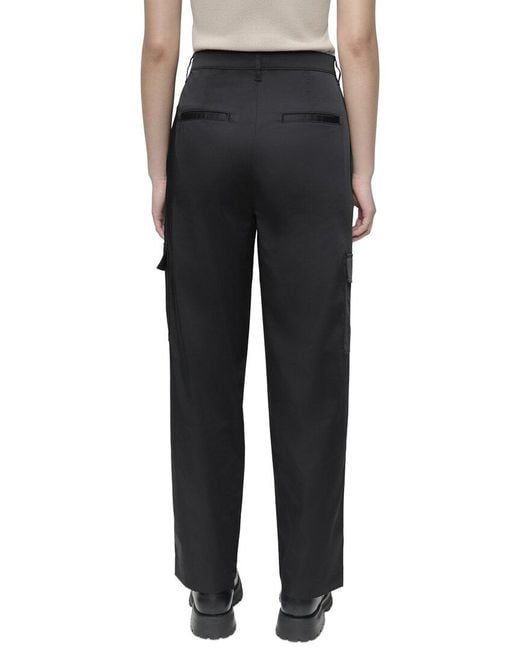 DKNY Black Zip Leg Pant