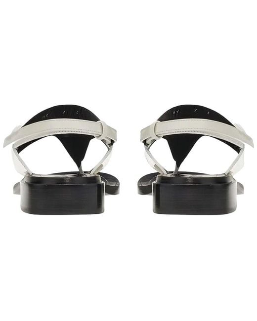 Ferragamo White Nya Leather Sandal